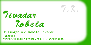 tivadar kobela business card